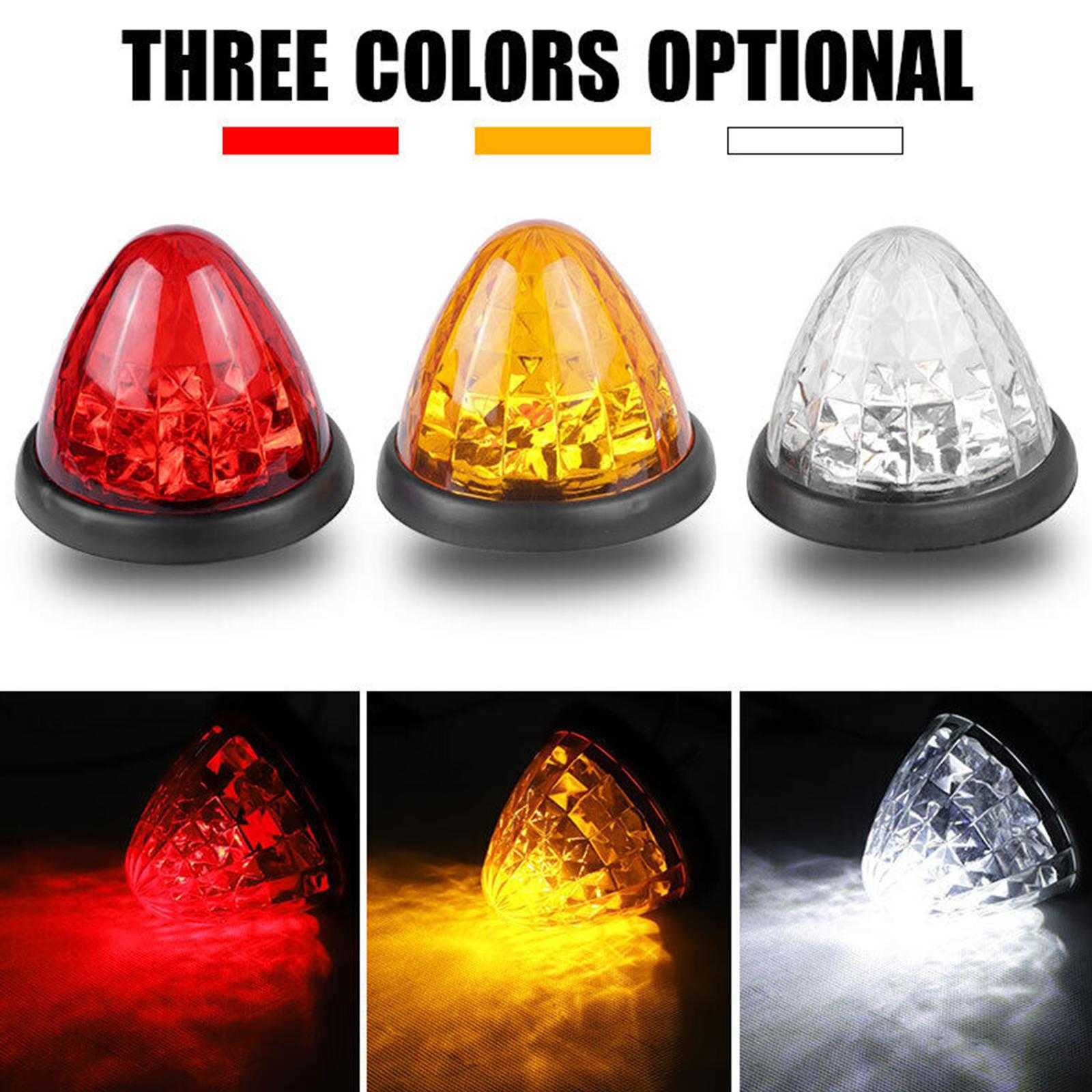 2024 Car Side Marker Light 12V 24V Auto Clearance Side Marke Signal Tail Turn Indicator Warning Parking Light Lamp Rear