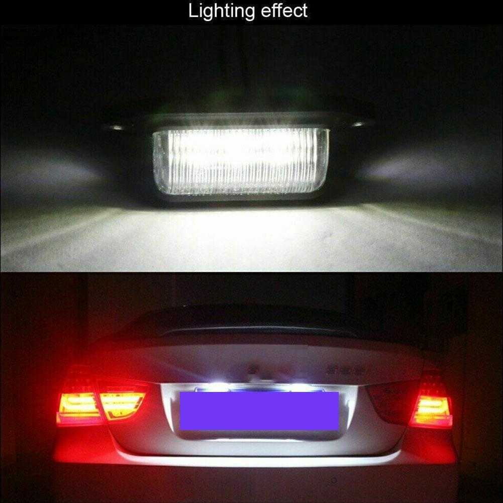 Upgrade 6 LED Auto Lizenz Nummer Platte Licht Für SUV Lkw Anhänger Van Tag Schritt Lampe Weiß lampen Auto Produkte Kennzeichen Lichter