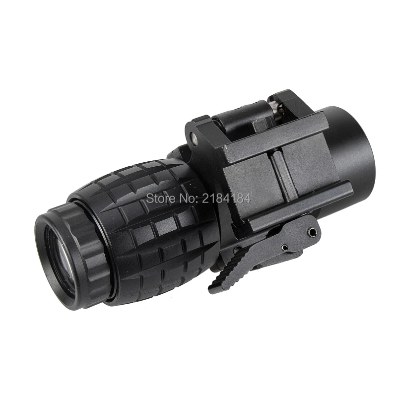 Fire Wolf tático Red Dot Mira óptica 3x Lupa Se encaixa red dot Sight Com Flip To Side Picatinny Weaver Rail Mount Hunting