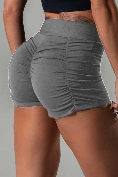 Damen-Shorts, neues Produkt für den Sommer 2023, einfarbige Shorts mit plissiertem Gesäß, sexy Hotpants für die Nacht, lässige Unterteile für Damen P230606