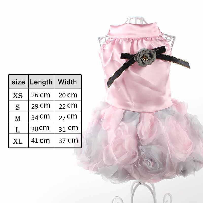 Novo vestido floral para cachorro flores laço princesa cachorrinho roupa vestido cachorro menina cães vestidos roupas para animais de estimação cão guipure vestido suprimentos py0306