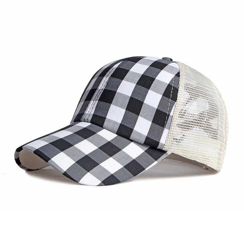 Ball Caps berretto da baseball regolabile in plaid di cotone uomo e donna 106 G230606