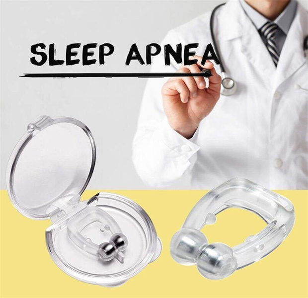 Silikon magnetisk anti Snore Stop Snning Cessation Nos Clip Sleep Tray Sleeping Help Apnea Guard Night Device JL4056