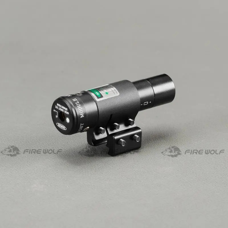 Táticas de lobo de fogo YH211 Power Mini Mira Verde Laser Sight Pointer com cauda de andorinha de 11 mm 20 mm para trilho de caça