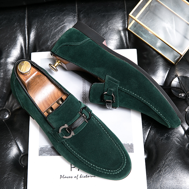 Luxury Brand Designer Loafers Shoes Rubber sole Sole Metal Buckle Beans shoes Comfortable Casual Shoes Business Dress Shoes Anti-slip Oxford Shoes