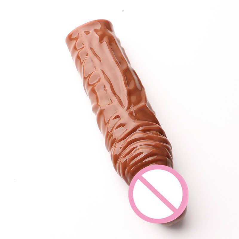 Massager Penis Enlarger Cock Sleeve for Male Extender Cap Pump Realistic Silicone Delay Couples Sexy