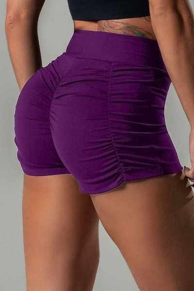 Damen-Shorts, neues Produkt für den Sommer 2023, einfarbige Shorts mit plissiertem Gesäß, sexy Hotpants für die Nacht, lässige Unterteile für Damen P230606