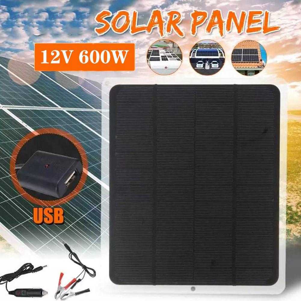 Ny 20W Solar Panel Kit Komplett 12V USB -styrenhet RV Solpanelen Solceller för bilbåt Båt Moblie Telefon Batteriladdare