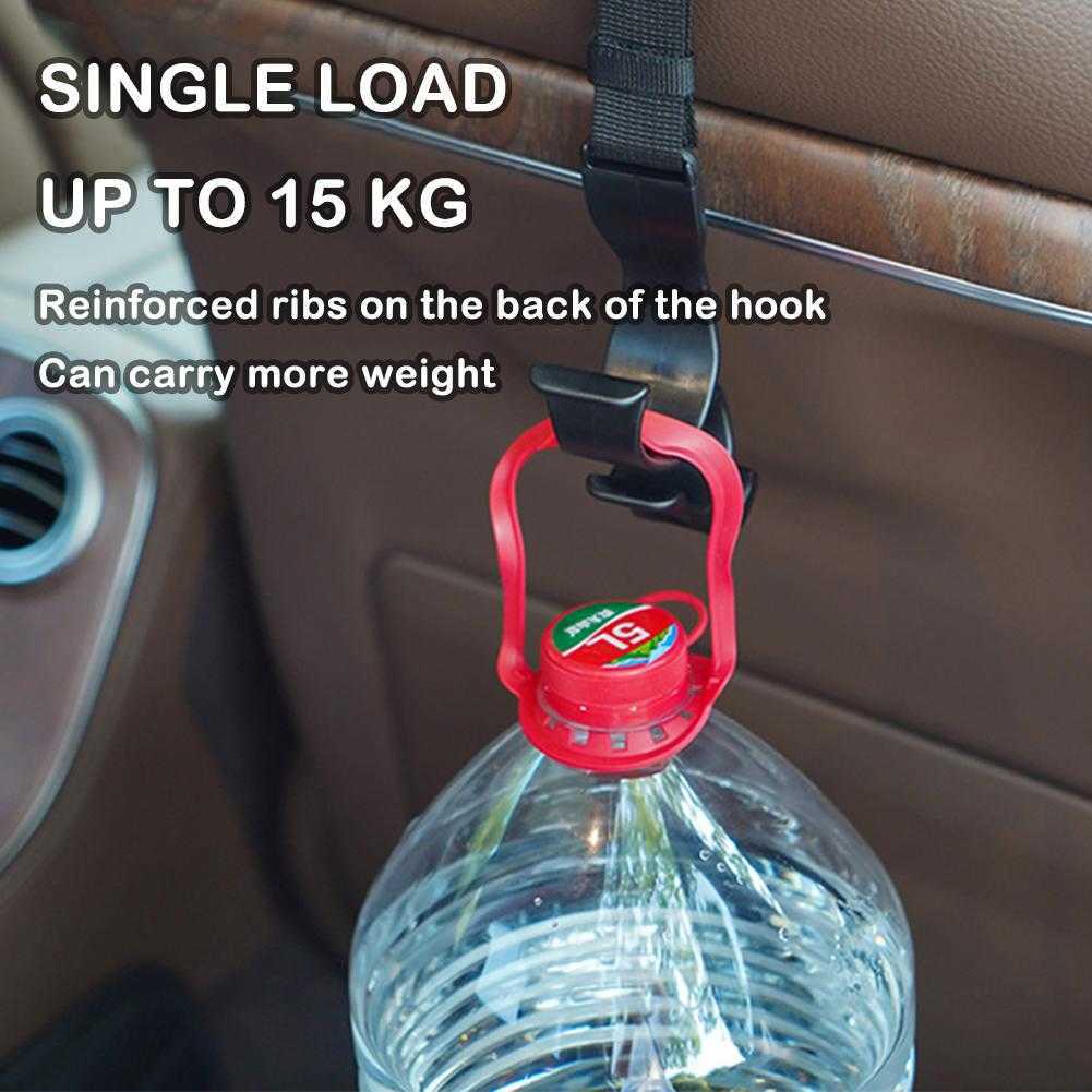 New Car Seat Headrest Hook Multifunctional For Trunk Auto Back Seat Organizer Hanger Storage Holder Umbrella Fixed Rack