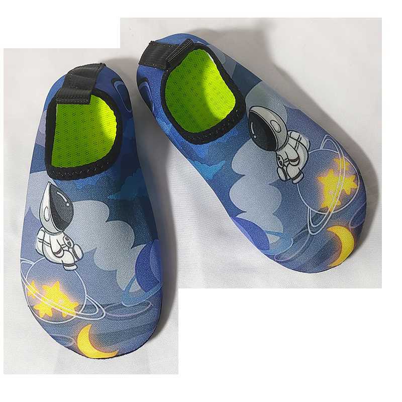 Water 20-34 Children's Cartoon Beach Barefoot Quick Dry Aqua Boys and Girls Soft Diving Wading Swimming Indoor Yoga Socks Bathroom Shoes P230605