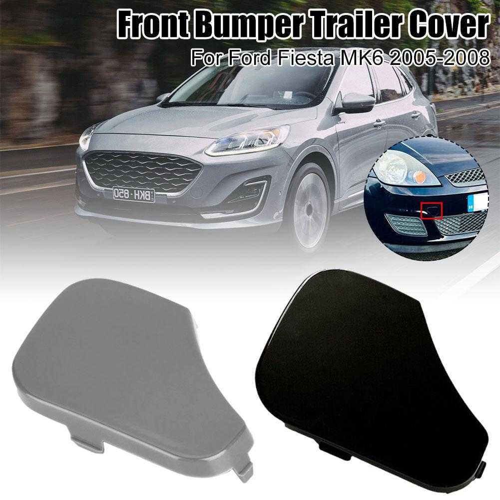 2024 Bilens främre stötfångare Tow Hook Cover Cap Högkvalitativ ABS Auto Ytterdelar för Ford för Fiesta MK6 6S6117A989AA 1375861