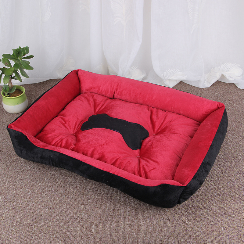 Antislip Pet Dog Bone Bed voor Kleine Medium Grote Honden Winter Warm Puppy Grote Hond Thuis Kussen bulldog Sofa Mat legowisko dla psa