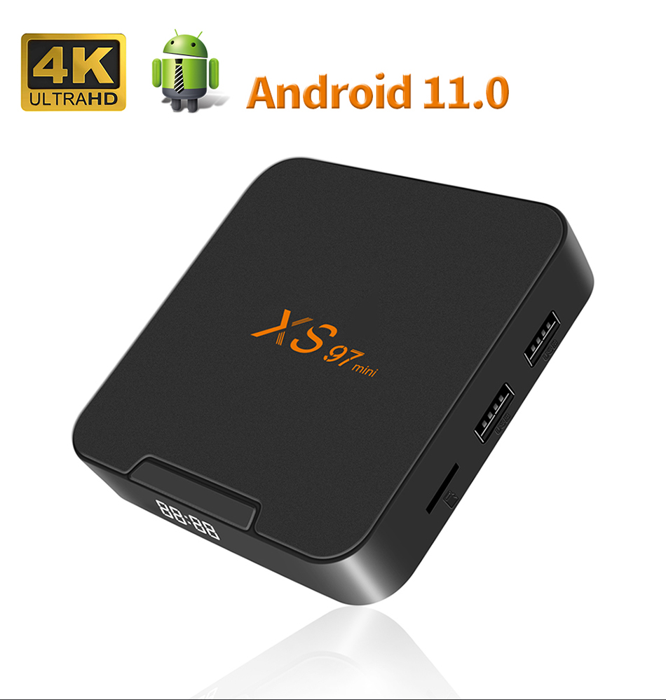 XS97 Mini Smart TV Box Android 11 Amlogic S905W2 2GB 16GB BT 5,0 H.Top Box 4K Media Player