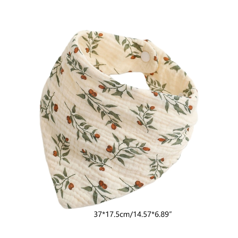 Bavoirs bébé Bandana mousseline bavoir bavoir pour bébé 0-1 an bébé dentition apaiser serviette haute absorbant élégant bavoir Floral livraison directe