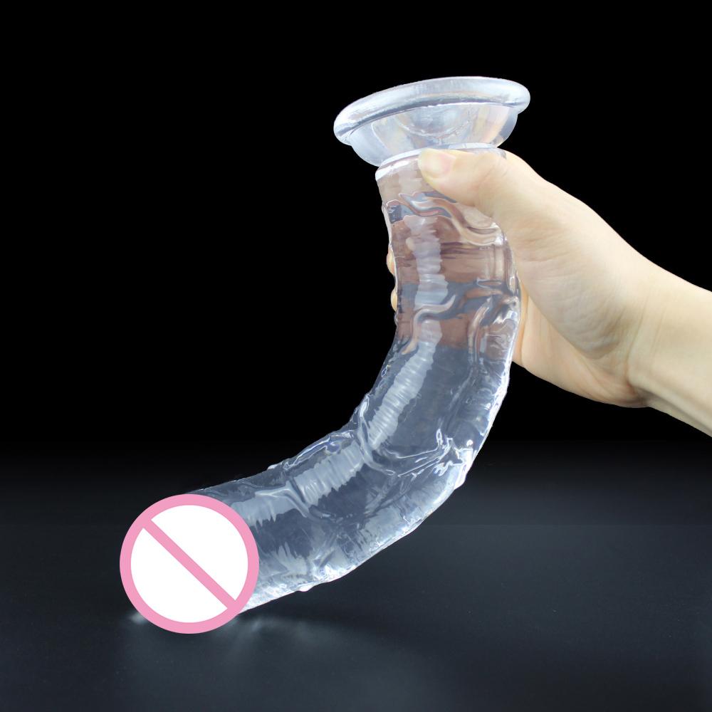 Toys Strong Suction Tup Jelly Big Dildo Réaliste Génip Pinis Dick Anal Femme Produits sexy