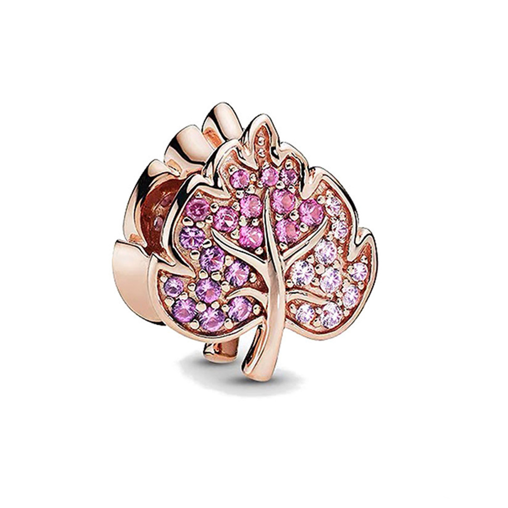 2023 New 925 Sterling Silver New Rose Gold Crown Life Tree Hot Air Balloon Pendant Charm Beads Fit Original Pandora Bracelet Women Jewelry Gift DIY