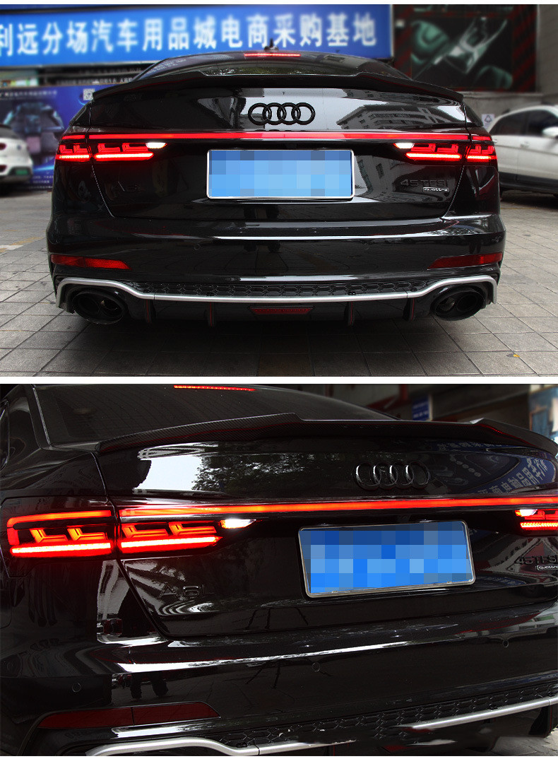 Auto Licht Led Door Achterlicht Montage Voor Audi A6L 20 19-20 21 Led Achterlichten Lamp Drl Signaal brake Reverse Lamp