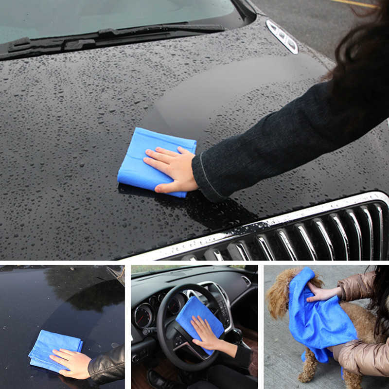 PVA Chamois Car Wash Towel Cleaner car Accessories Car care Home Cleaning Hair Drying Cloth car detailing Absorbent towel