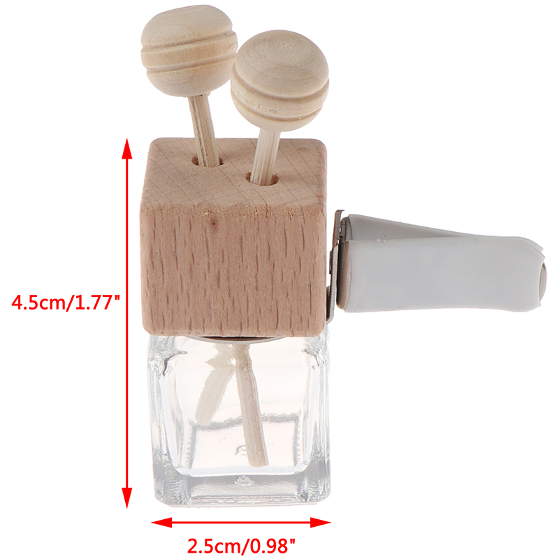 1 datorer Bil Air Outlet Freshener Diffuser Bottle Clip Parfym Tom Bottle Pendant Essential Oil Car Fragrance Hängande prydnad