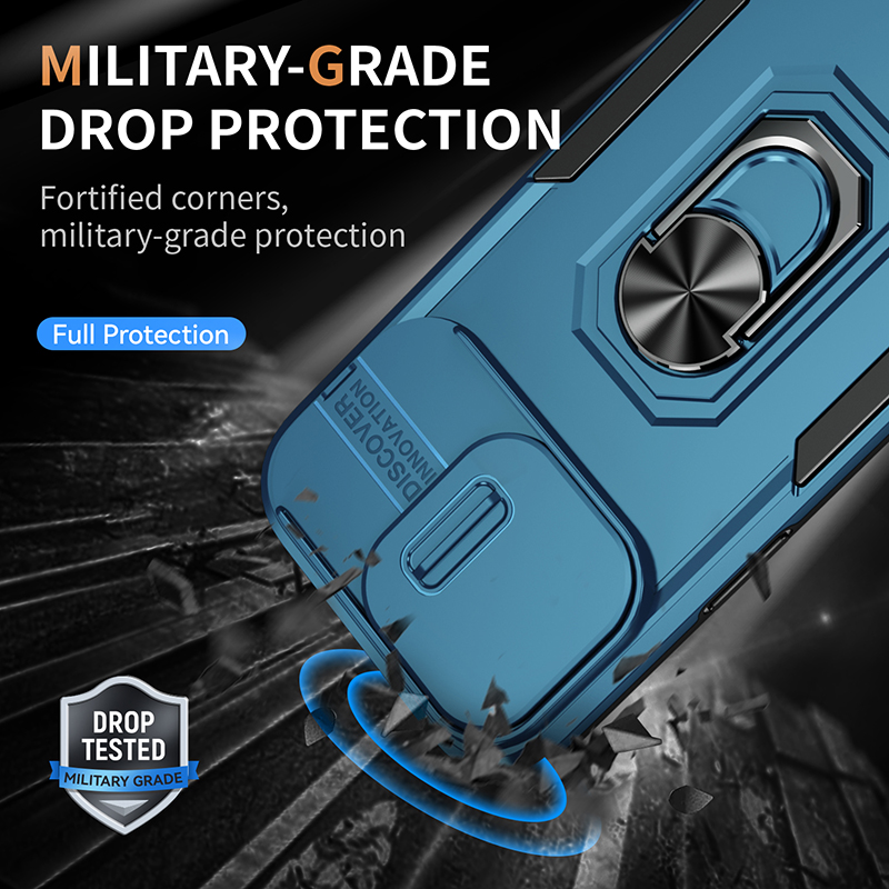 iPhone 15 14 Pro Max Armor Heavy Duty 2 In 1 Kickstand Magnetic Full Protection Phone Case Back Cover 용 슬라이드 카메라 디자이너 휴대 전화 케이스