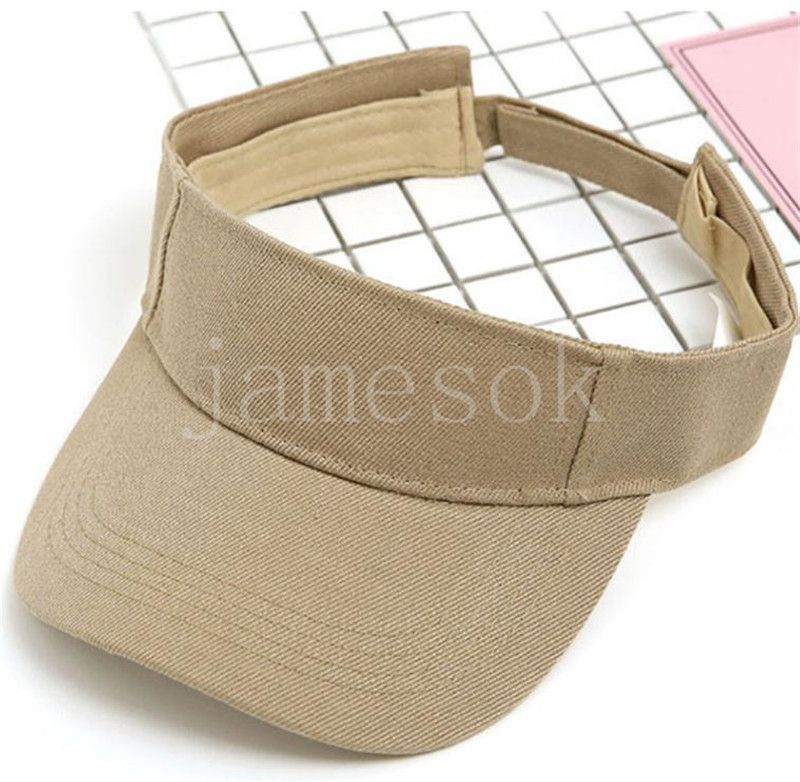 Anpassad logotyp Cap Top Level Justerbar golfhatt utomhus sport Sun Visor Hats Män kvinnor Sun Visirs DF087