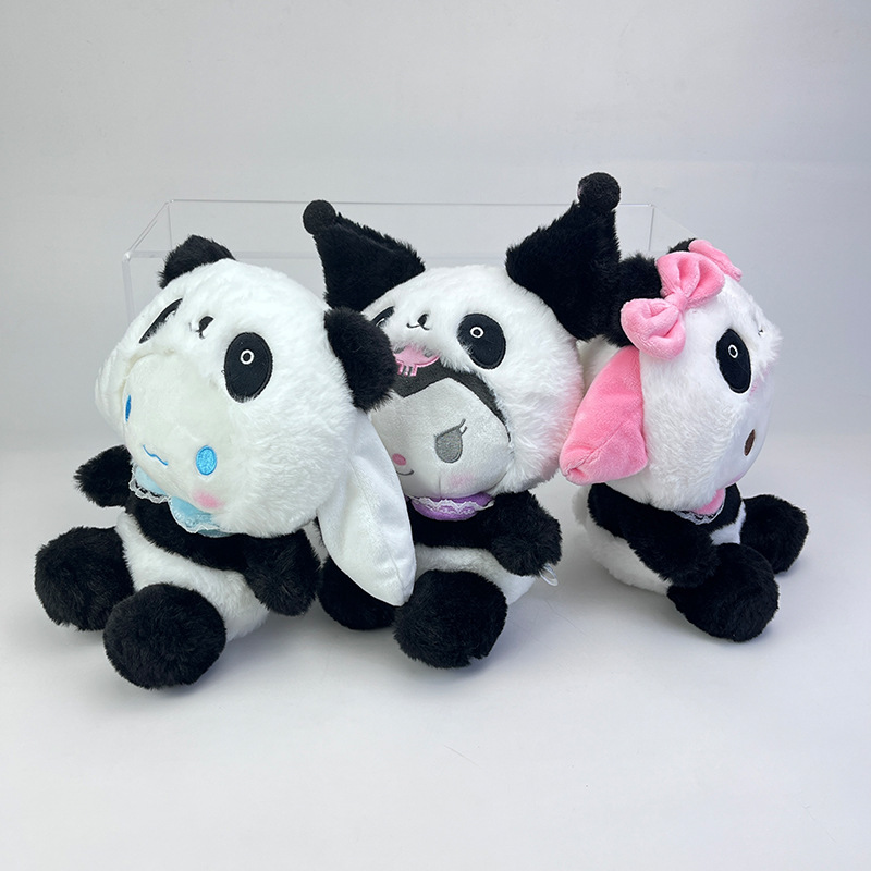 Karikatür Anime Panda Dolls Kızlar Bebekleri Kapma Kuromi Melody Çocuk Yatak Odası Bebekler