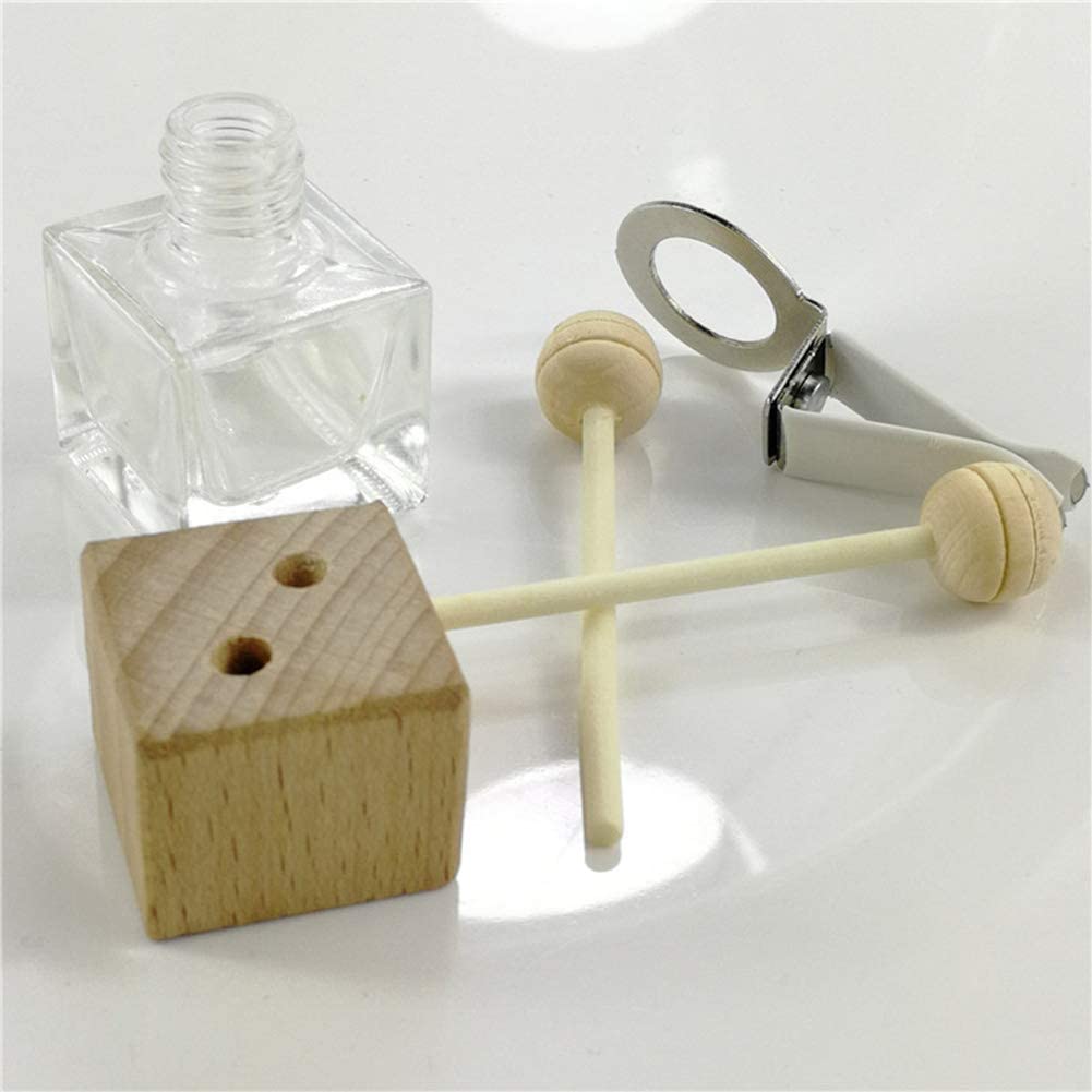 Car Air Outlet Freshener Diffuser Bottle Clip Perfume Empty Bottle Pendant Essential Oil Car Fragrance Hanging Ornament