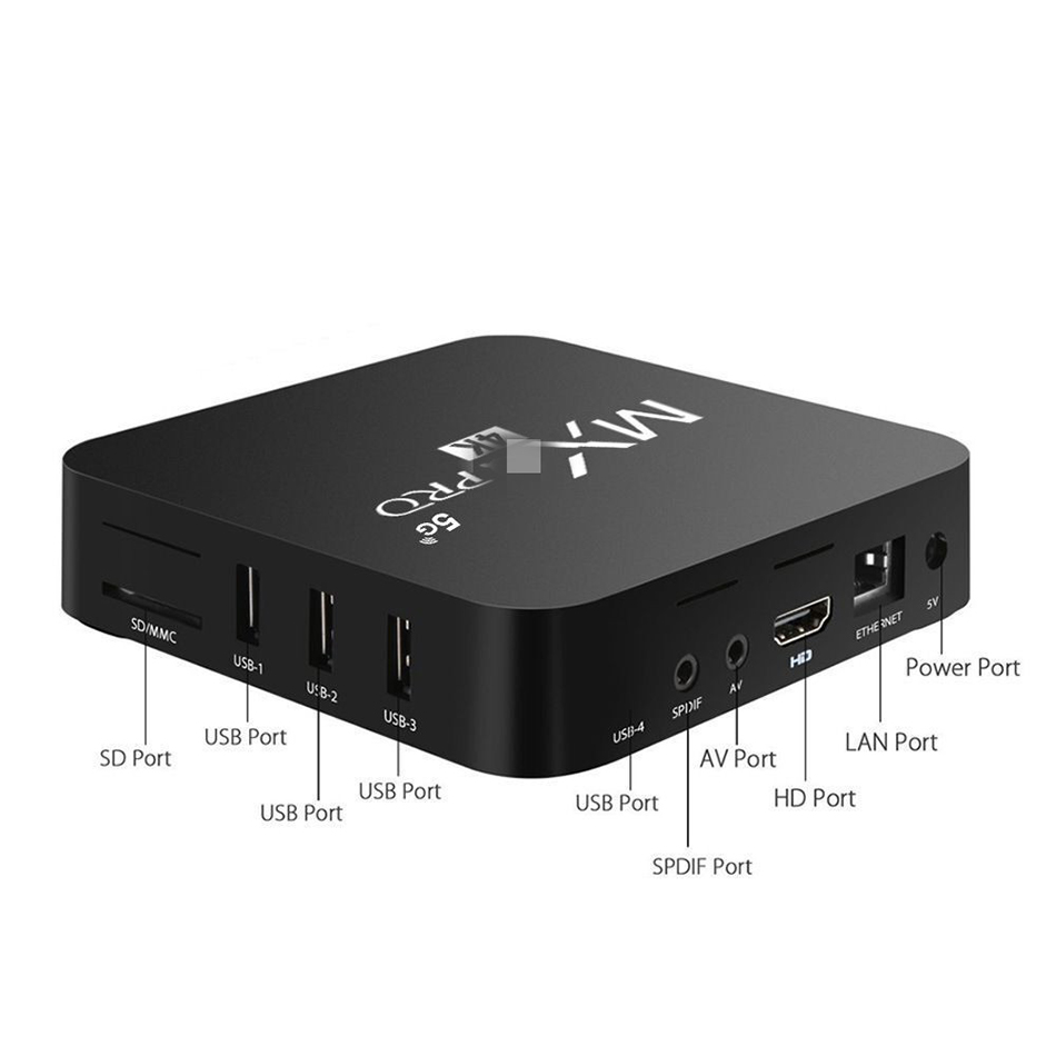 MXQ PRO TV BOX Android 2.4G & 5G WiFi 1GB RAM 8GB ROM 3D Youtube Media Player 4K Mxq Smart Set top BOX