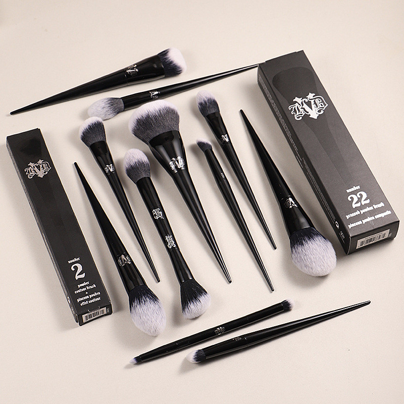 Kat Von D Make-up-Pinsel, Puder, Foundation, Rouge, Make-up-Pinsel, Lidschattenpinsel mit Einzelhandelsverpackung, Make-up-Tools