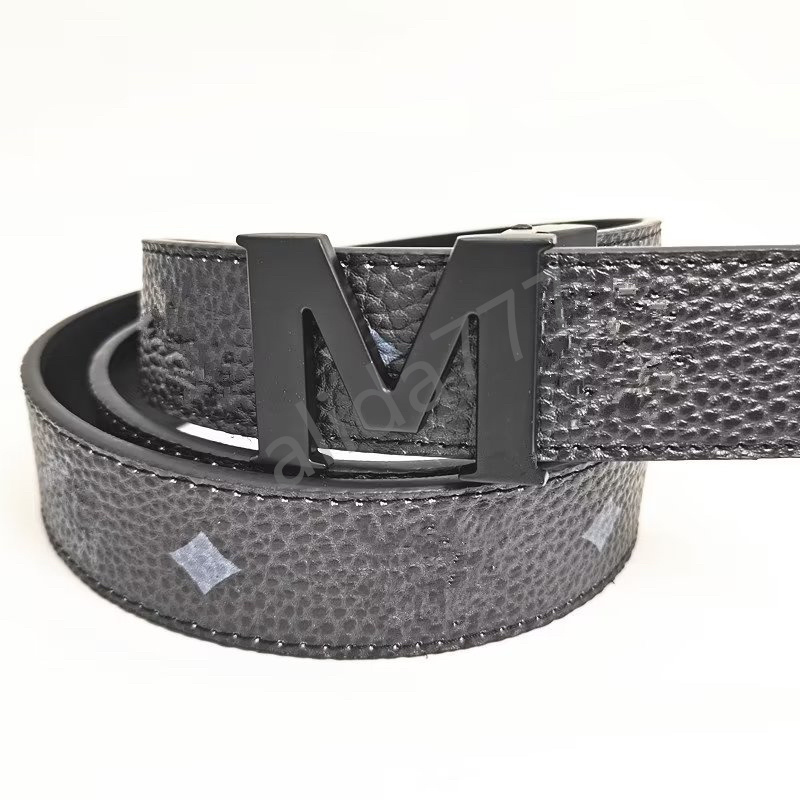 105-125cm M Cinturón de diseñador de lujo G Hebilla Moda Cuero genuino Mujeres Cinturones para hombres Letra Doble Oro grande clásico