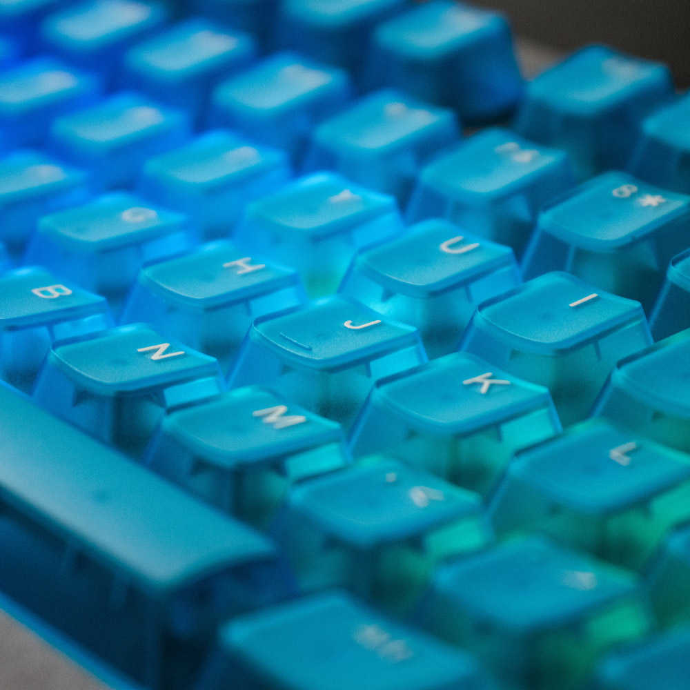 Tastiere Tastiere Tasti trasparenti tastiera da gioco Profilo trasparente Keycap tastiera retroilluminata RGB Copritasti