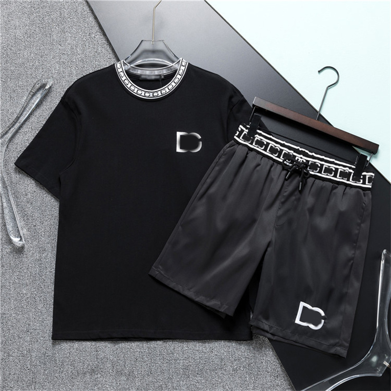 Chemises de luxe survêtement ventes décontracté à manches courtes survêtement mode hommes 2 pièces ensemble séchage rapide Blouse chemise Shorts