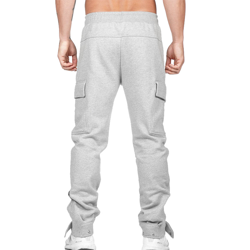 lu Männer Jogger Lange Hosen Sport Yoga Outfit Fleece Gym Große Taschen Jogginghose Jogging Hosen Herren Casual Cargo Hosen 3XL LL29378