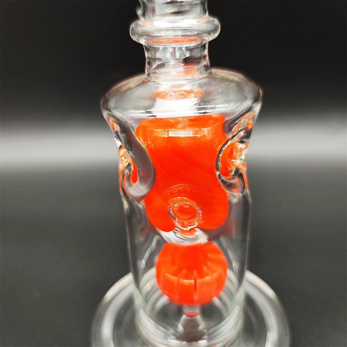 Pipe à eau en verre de 9 pouces Bong Heady Bong Incycler Jelly Fruit Candy Cream Orange Heady Pipe Fumer Dabber Rig Recycler 14,4 mm Joint femelle avec bol régulier Perc