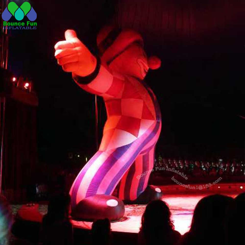 Palhaço inflável gigante oxford personalizado ao ar livre palhaço inflável dos desenhos animados para publicidade de circo