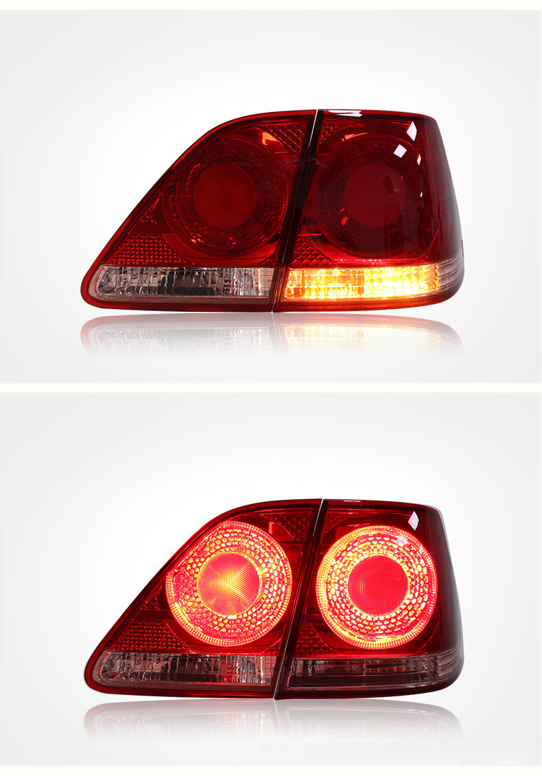 Car LED Rear Taillights For Toyota Crown G12 2003-2009 Japanese Standard Brake Reverse Taillight Upgrade