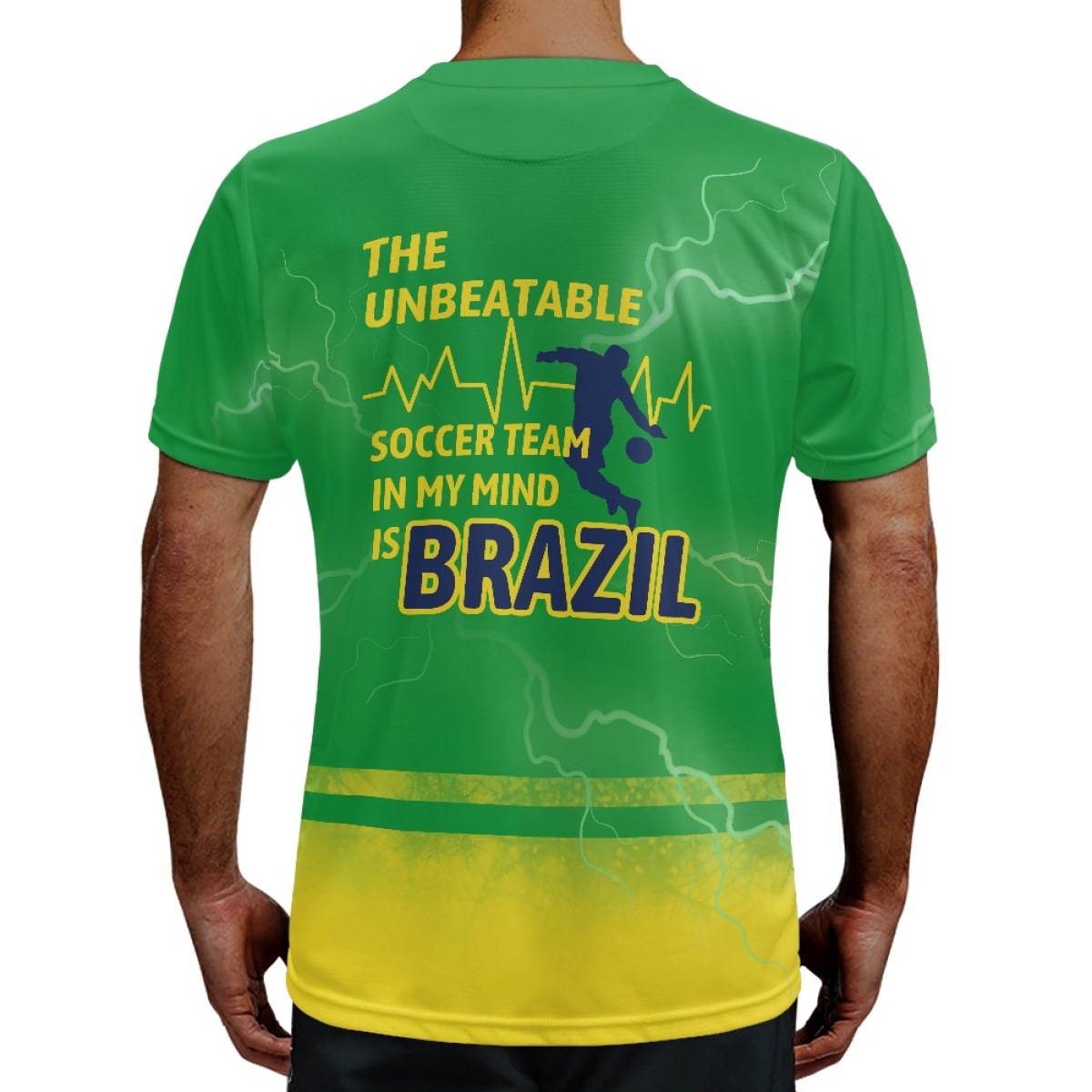 Summer men quick dry top thai quality practice football uniform brazil club soccer jersey
