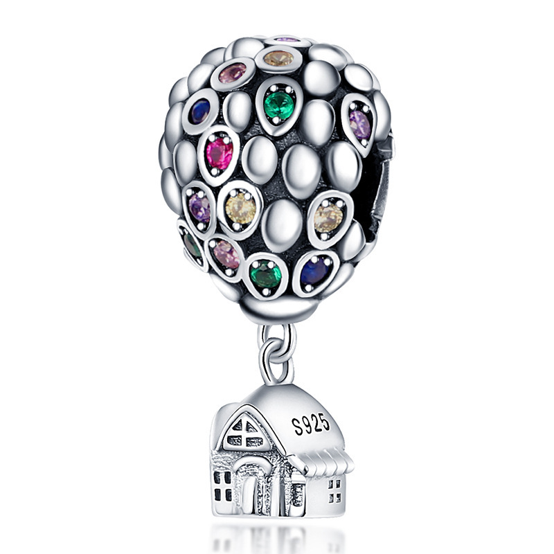 2023 NEW 925 STERLING SILVER HOT AIR BALLOONBEADEDファッションブレスレットチャームビーズフィットオリジナルパンドラブレスレット女性ジュエリーギフトDIY