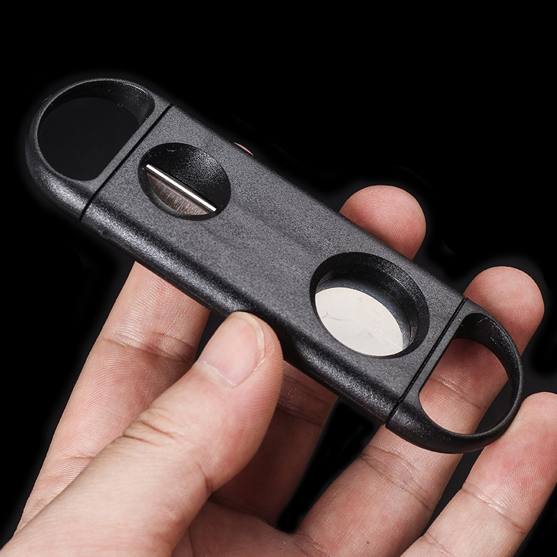 Cigar Cutter Stainless Steel Cigar Knife Dual Purpose V-Shaped Cigar Scissors Portable Smoking Accessories