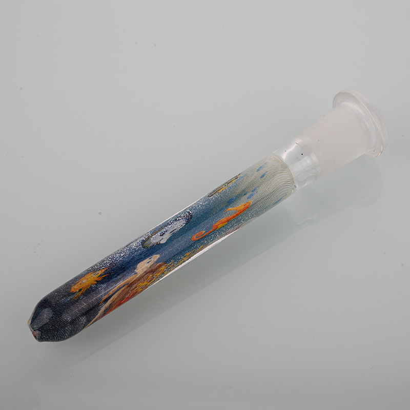 Nouvelle Couleur Verre Downstem Pipe Flush Top Adaptateur Réducteur De Tige Femelle 14-18mm Lo Pro Diffuseur De Tige En Verre Diffusé Vers Le Bas pour Pipes En Verre Bongs