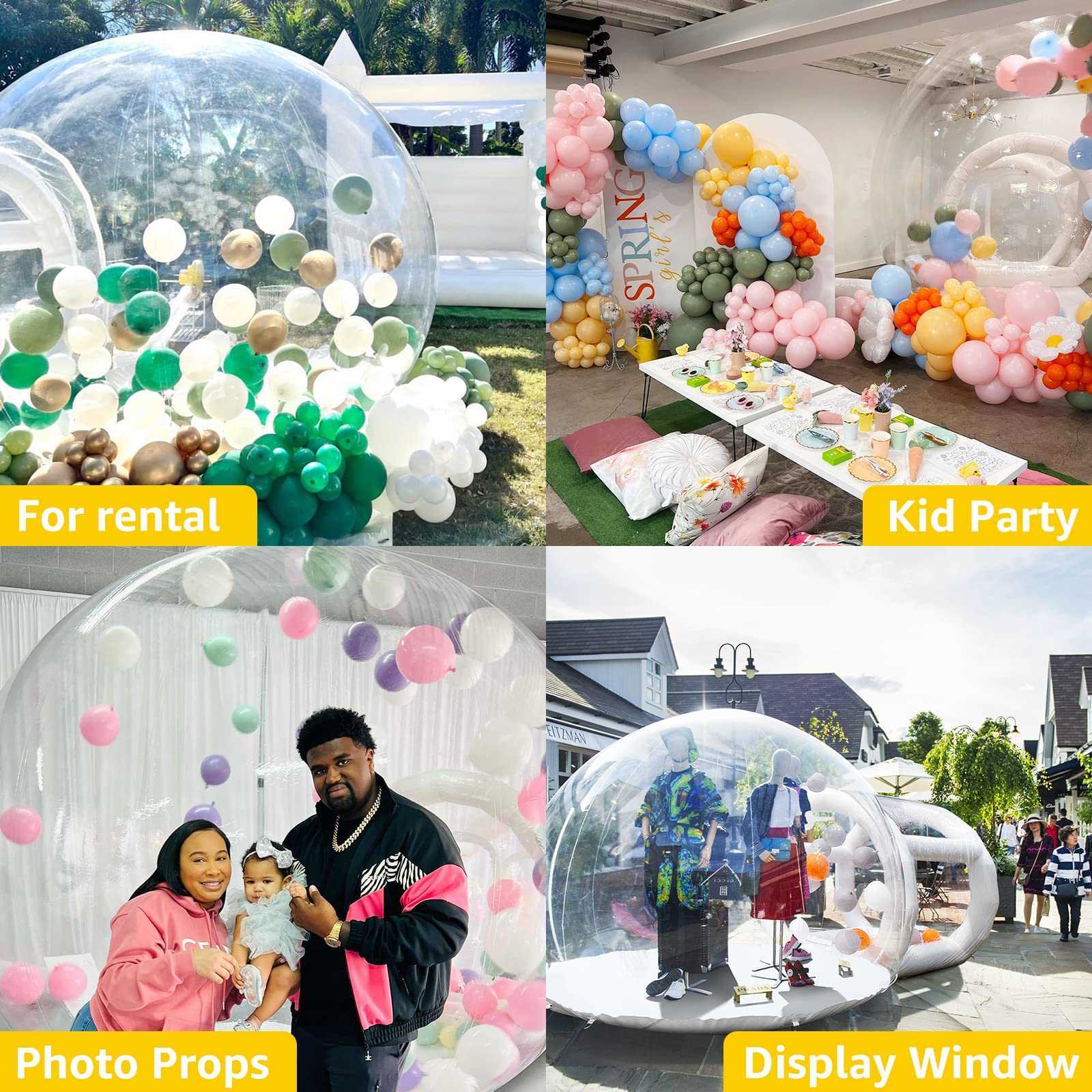 Commerical Balloon Clear Inflatable Bounce Bubble House 10ft-3m Inflatable Bubble House With Blower Bubble Tent For Party Renta