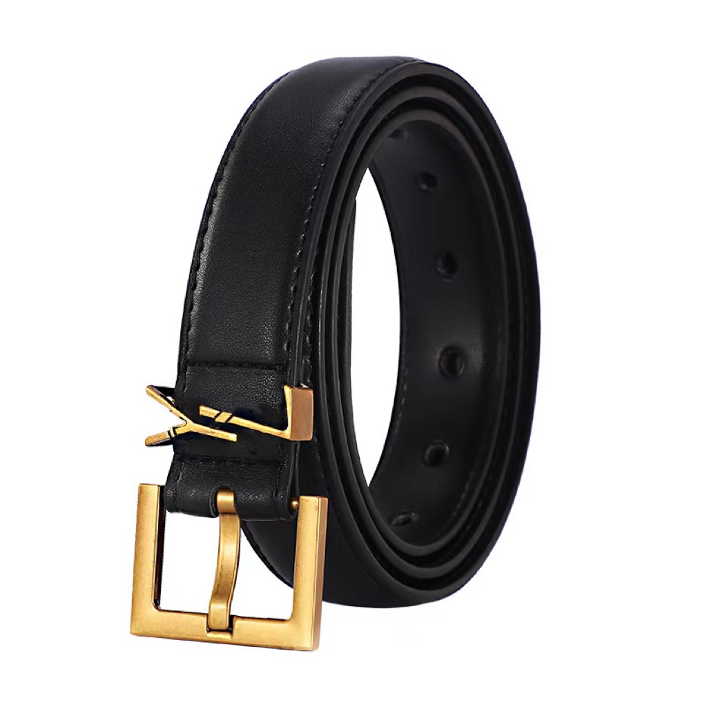 Luxe riem designer riem dames echt leer koeienhuid breedte 25MM heren ontwerpers riemen bronzen gesp zilver dames tailleband ceinture femme zwart witte gespriemen