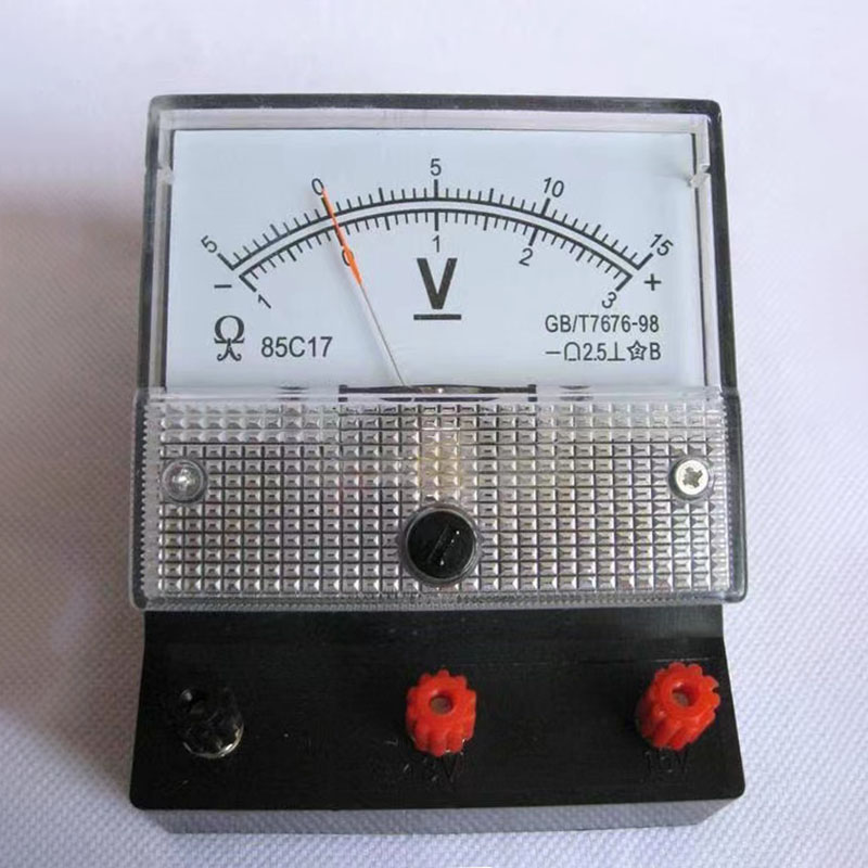 AC/DC Analog fyrkantig spänning Ammeter instrumentpanel