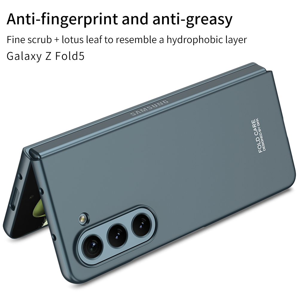 Matt plastfodral för Samsung Galaxy Z Fold 5 Fall gummi Hårt transparent skyddsskydd