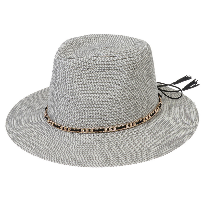 Vår sommaren Panama stråhatt strand skugga hattar kvinnor män vikbara andas solskydd mössa utomhus resor semester mössor