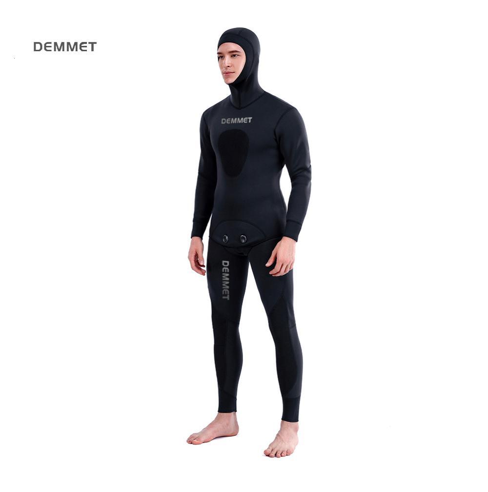 HOT 3mm Camouflage Wetsuit Long Sleeve Fission Hooded Of Neoprene Submersible For Men Keep Warm Waterproof Diving Suit