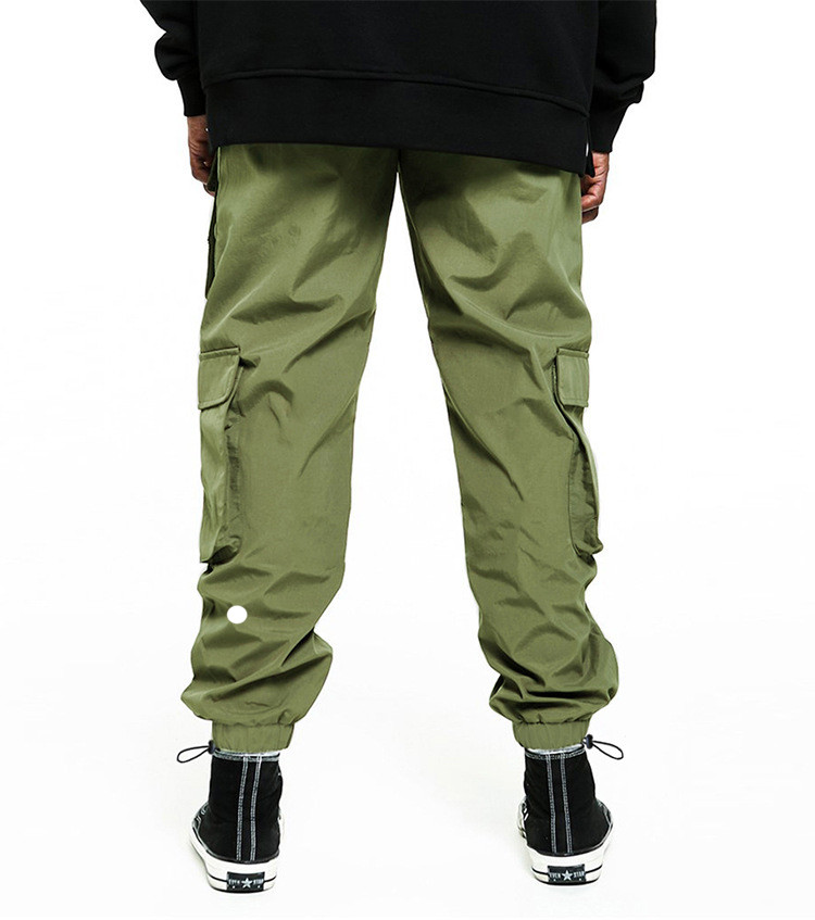 lu Men Jogger Long Pants Sport Yoga Outfit Fleece Gym Zipper Pockets Sweatpants Jogging Pants Mens Casual Cargo Pants 3XL LL29378