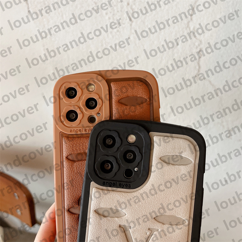 Luxury Phone Case Designer iPhone -fodral för iPhone 15 Pro Max Case Apple iPhone 14 Pro Max 13 12 11 Xsmax XR 14Plus 13Promax 12Promax Lu Leather prägling av mobilt omslag
