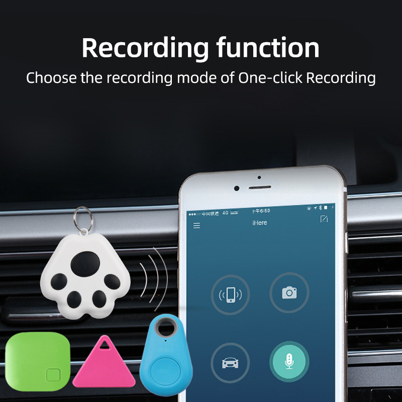 GPS Tracker для детей, домашних животных, собак, багаж, без ежемесячной платы, глобальное устройство для отслеживания в реальном времени, предмет предмет, водонепроницаемый мини-тег, совместимый с приложением Findelfi, iOS, Android. Кошачья лапа