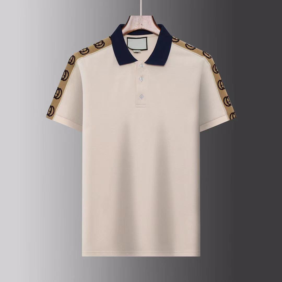 Designer POLO Heren T-shirt Mode Geborduurd Designer T-shirt V-hals Katoen Straat Heren Casual Hawaiiaans poloshirt T-shirt Luxe Casual Koppeljurk Aziatische maat M-3XL